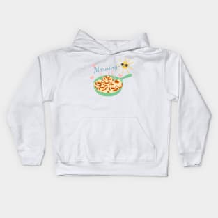 Morning Cinnamon Rolls Kids Hoodie